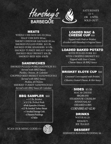 2025 BBQ MENU